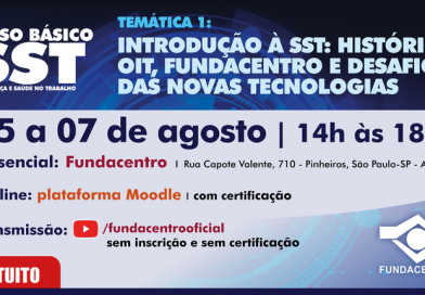Fundacentro abre inscrições para mais uma edição de curso sobre introdução à SST
